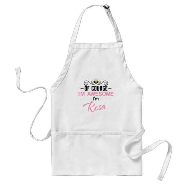 Tablier Rosa Bien sûr je suis génial nouveauté (Devant)