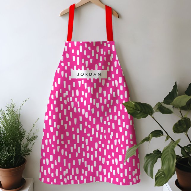 Tablier Rose Chaud (Dashing pink apron)