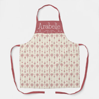 Tablier Rose Pink Snowflake Tinsel Apron