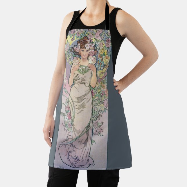Tablier Rose (Quatre Fleurs), Alphonse Mucha (Insitu)