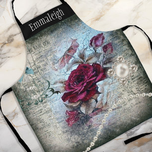 Tablier Rose victorien Ephemera