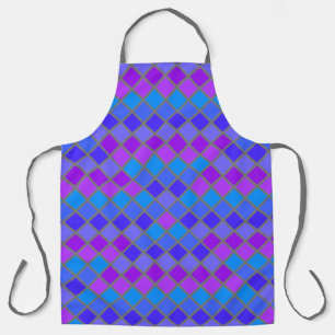 Tablier Rose violet Turquoise Mosiac