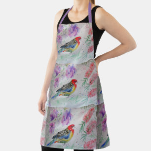 Tablier Rosella Parrot Australian Bird Bird Art Apron