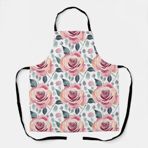 Tablier Roses Abstraits Dans Des Couleurs Pastel