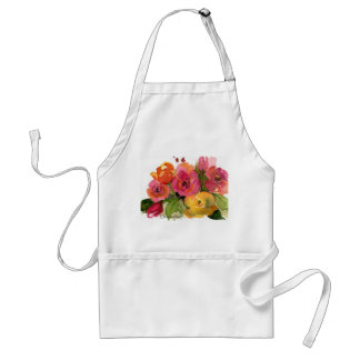 Tablier Roses dans l'aquarelle