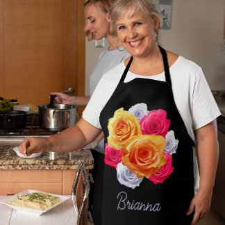 Tablier Roses en fleurs personnalisés Motif Apron