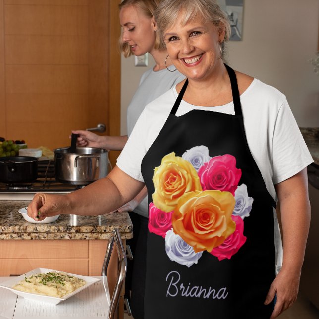 Tablier Roses en fleurs personnalisés Motif Apron (Créateur téléchargé)