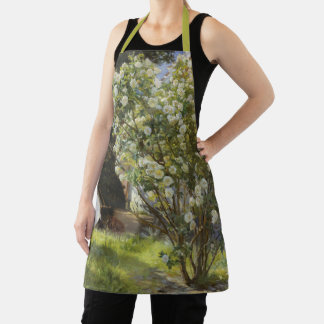 Tablier Roses. Marie Krøyer seated in the deckchair