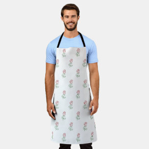 Tablier Roses Rouges, Motif De Roses, Fleurs