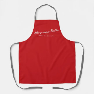 Tablier rouge avec logo Albuquerque Foodies