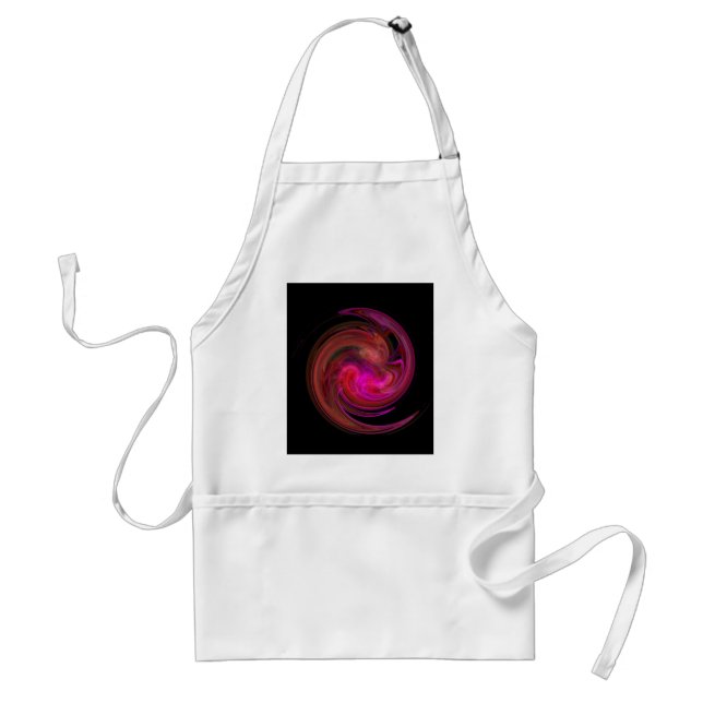 TABLIER ROUGE FUCHSIA LUMINEUX VORTEX (Devant)