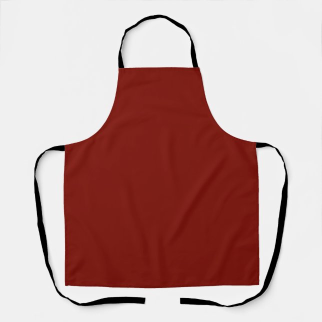 Tablier Rouge grange (couleur solide) (Recto)