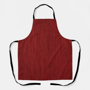 Tablier Rouge rustique en bois gris