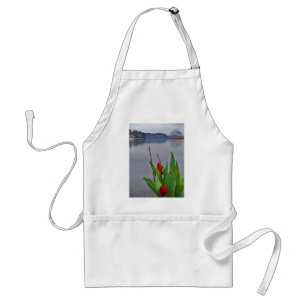 Tablier Rouges Tulipes Blue Lake Arrowhead