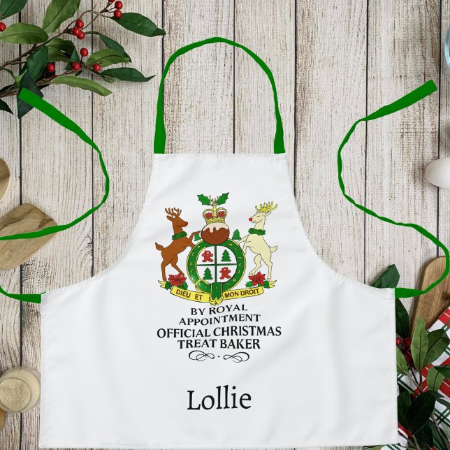 Tablier Royal Christmas Treat Baker Custom Kids Apron (Créateur téléchargé)