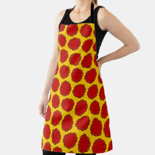 Tablier Ruban de fleurs rouges par Kenneth Yoncich