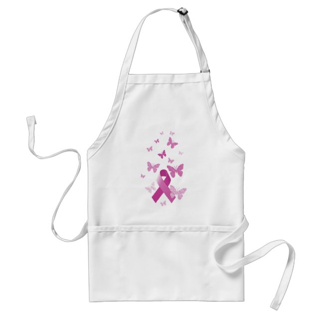 Tablier Ruban rose de conscience (Devant)