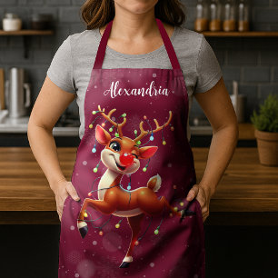 Tablier Rudolph Le Nez Rouge Noël