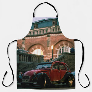 Tablier Rue de voiture vieille route de style vintage