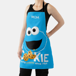 Tablier Rue Sésame Cookie Monster Lookies