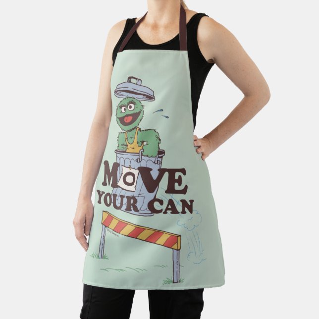 Tablier Rue Sésame | Oscar the Grouch Move Your Can (Insitu)