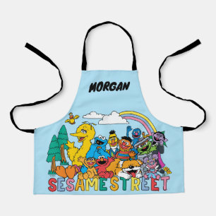 Tablier Rue Sésame Rainbow Wave Ajouter un nom