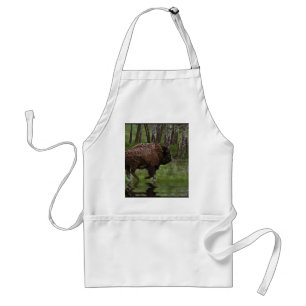 Tablier Running Buffalo & Forest, Bison-lover's Design