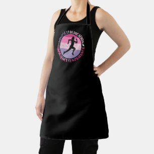 Tablier Running Mindset - Citation d'endurance de la fille