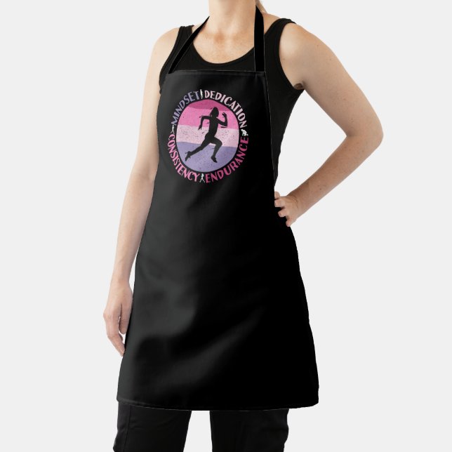 Tablier Running Mindset - Citation d'endurance de la fille (Insitu)