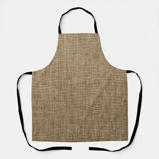 Tablier Rustique Burlap - Style Agricole Nature (Recto)