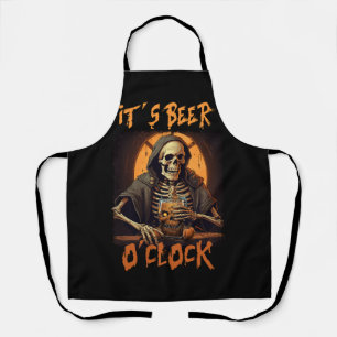 Tablier Sa Bière O'Clock Skeleton Boire Bière Boire Ha