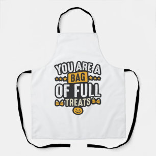 Tablier Sac de friandises d'Halloween Dessin vectoriel vin