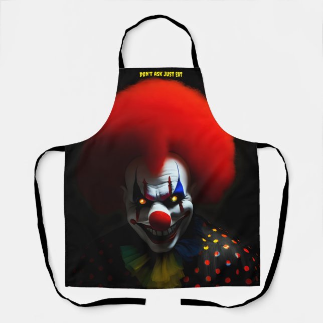 Tablier Sac d'effroi Clown déplaisant (Recto)