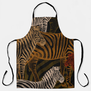 Tablier Safari africain : Zebra Vintage Design
