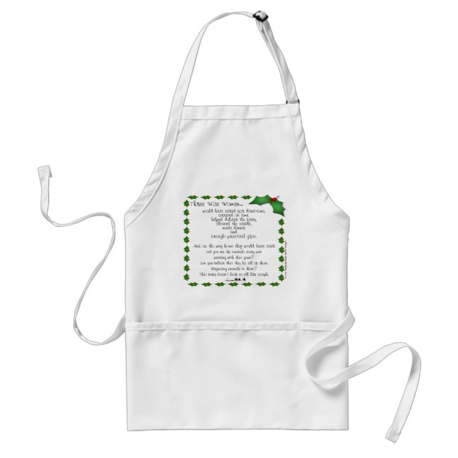 Tablier sage de cuisine de trois femmes (Devant)