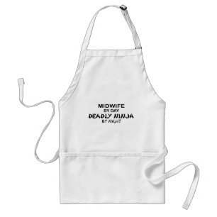 Tablier Sage-femme Ninja mortel par nuit