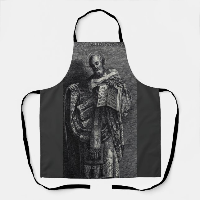 Tablier Saint Athanase d'Alexandrie Pape et Patriarche (Recto)