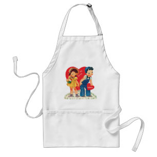Tablier Saint Valentin, Coeurs Vintages pour filles et gar