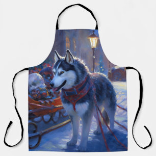 Tablier Saison de Noël Sibérienne Husky