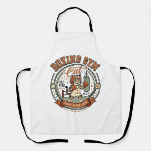 Tablier Salle de boxe Chat Salle de boxe Chat Vintage Vect