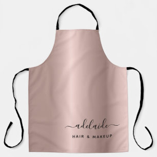 Tablier Salon d'artiste maquillage moderne Rose Gold Hair 