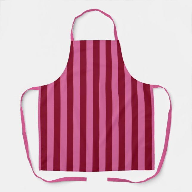 Tablier Salsa Flamingo Rayure Rose (Recto)