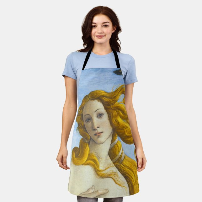 Tablier Sandro Botticelli - Naissance de Vénus Gros plan (Porté)