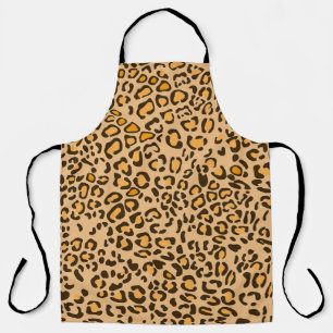 Tablier sans couture à peau d'animal léopard aquar