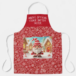 Tablier Santa's Official Cookie batter taster