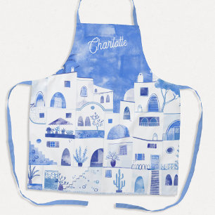 Tablier Santorini Watercolor Personalized