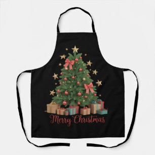 Tablier Sapin de Noël Vacances Hiver Cadeau 