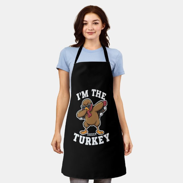 Tablier Sassy Turquie jumelle la famille Thanksgiving Part (Porté)