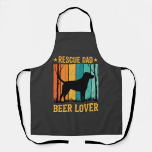 Tablier Sauver Papa Amateur de Bière Chien Vintage
