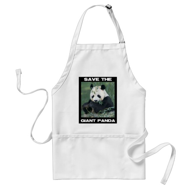 Tablier Sauvez le panda géant (Devant)